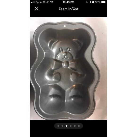 3 mini Bear cake molds NEW - Picture 3 of 6